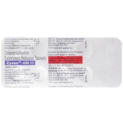 zyven od 50mg tablet 10's